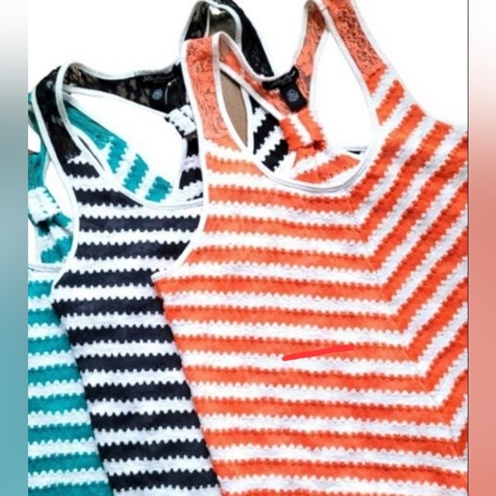 Streatwear Society Tank Top Bundle of 2 Size Large in Black and Orange
